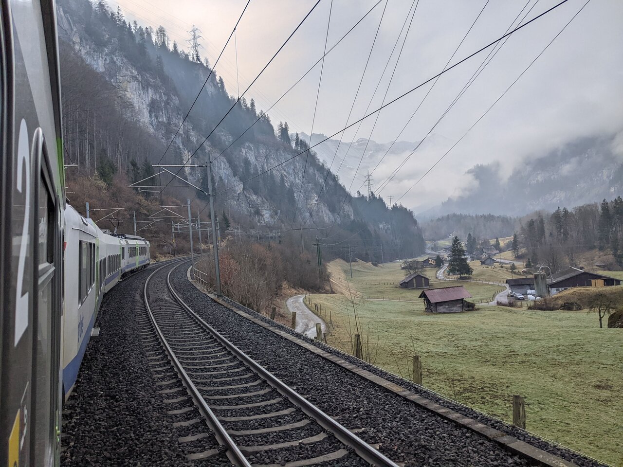 Einfahrt in die Lötschberg-Nordrampe